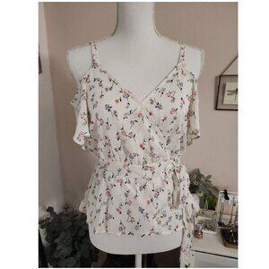 Off-Shoulder Floral Top Tunic